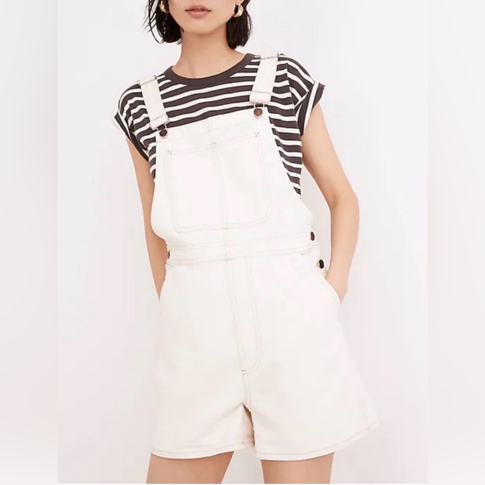 Madewell Cream Overalls